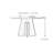 Round white sintered stone dining table-911019911