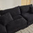 Corduroy Sofa Sleeper Couch Loveseat Sofa With Pillows Comfy Upholstered Deep Seat Sofa For Bedroom,Living Room,Apartment,Office,Dorm-Black Corduroy-1983854397