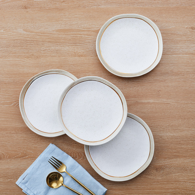 Stone Lain Clara 32-Piece Dinnerware Set Porcelain, White