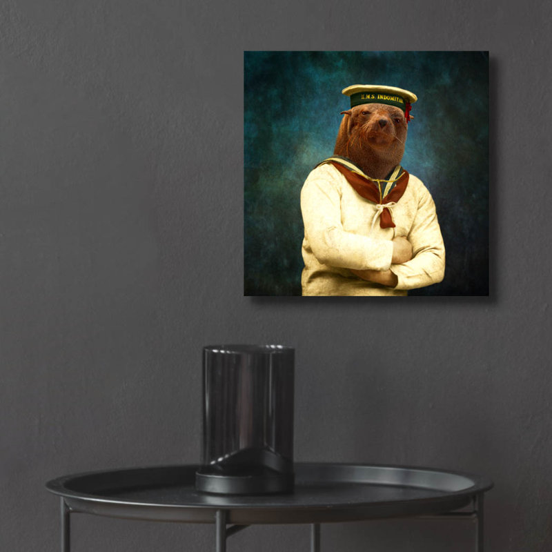 «The Bad Boy» par Martine Roch, H 12 po x l 12 po x P 0,13 po