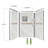 Bella CORE Tub and Shower Surround with Katrina Design Strip up to 48Dx48Wx48Dx96H-73906951