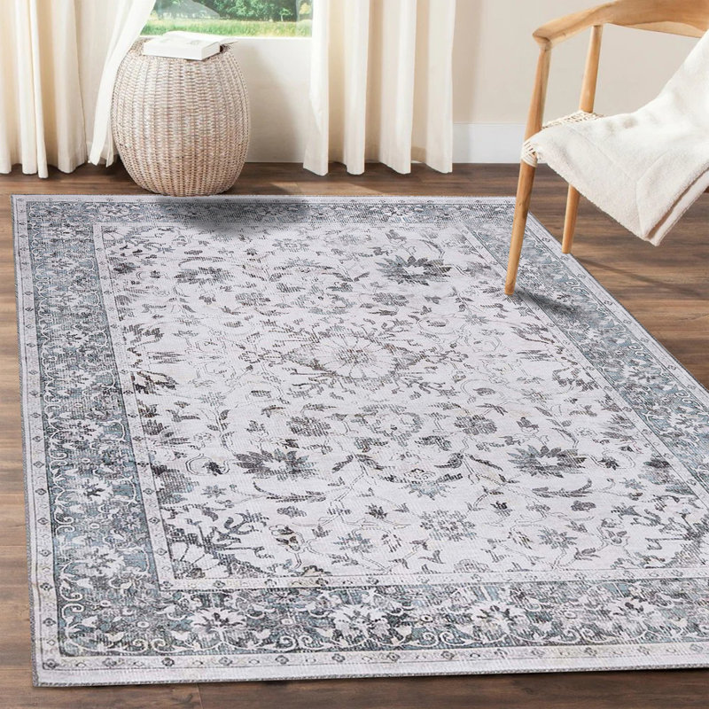 Tapis ou coureur en polyester Scarlytt Agra, Rectangle 5 pi 7 po x 8 pi 9 po