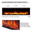 CASTELLO FLAMME Stainless Steel Electric Fireplace Insert-11039579
