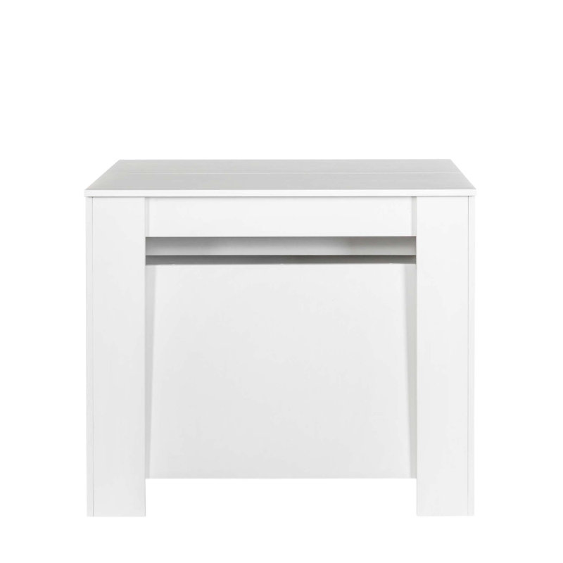 Multifunctional extendable console table, White