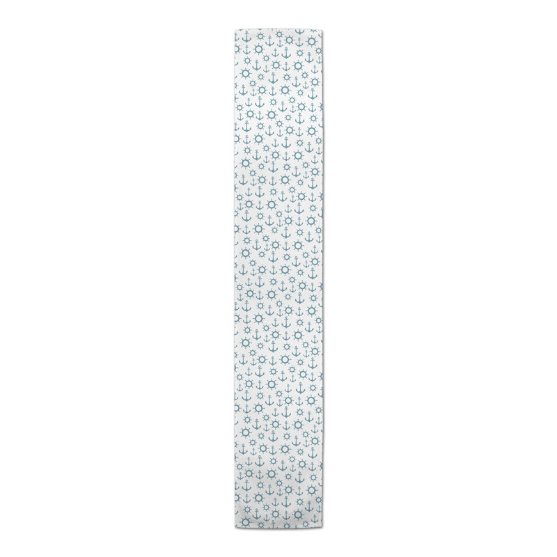 Athos Rectangle Polyester Table Runner, 72" x 16", Blue