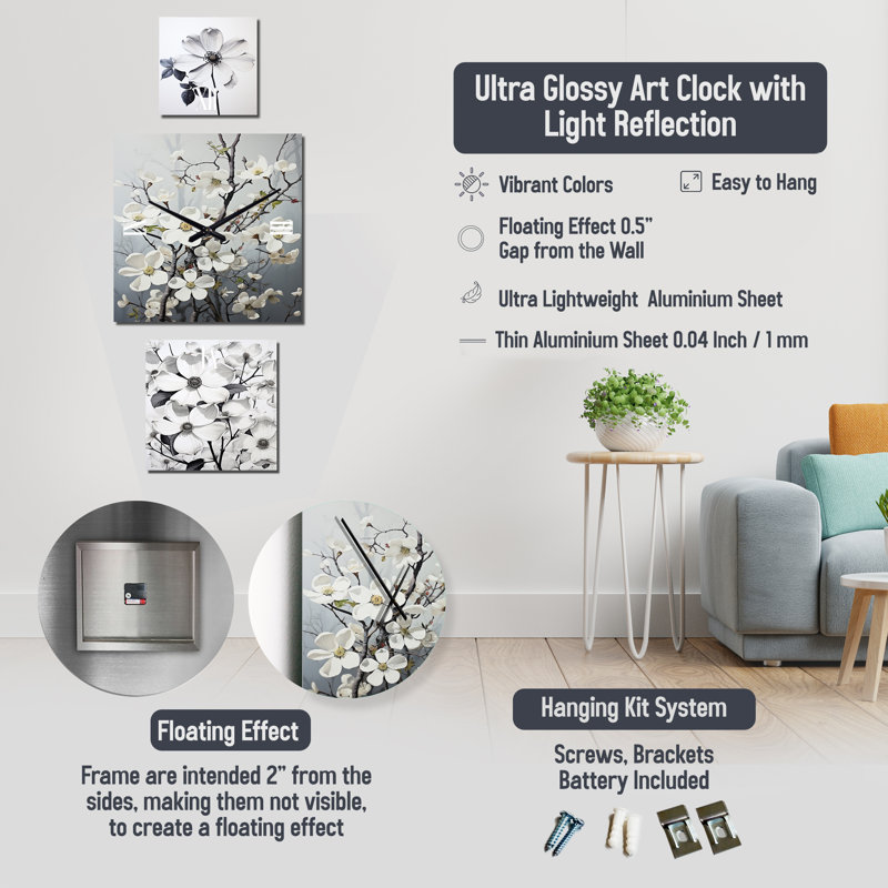 Safurah Metal Wall Clock