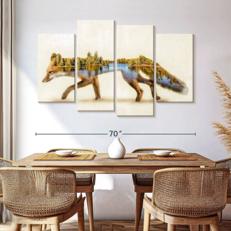 Brampt Forest Fox, 42" H x 68" W
