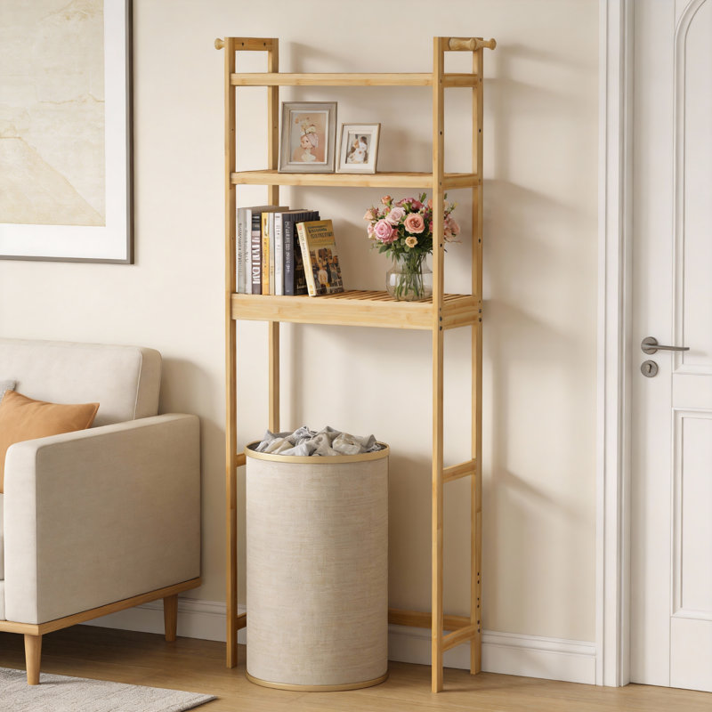 Armoire de rangement en bambou à 3 niveaux