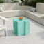 Ensemble de 3 tables de casse-tête artistiques, tables d'appoint modulaires MGO avec emboîtement (2 convexes et 1 concave), capacité de 200 lb pour l'intérieur et l'extérieur, couleur vert clair-355138325