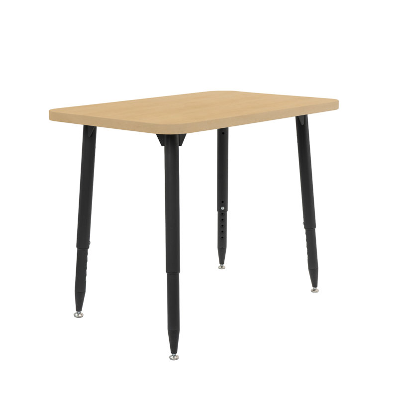 Table d'activité Adapte 24 x 36, 24 po x 36 po, Grain d'érable / noir