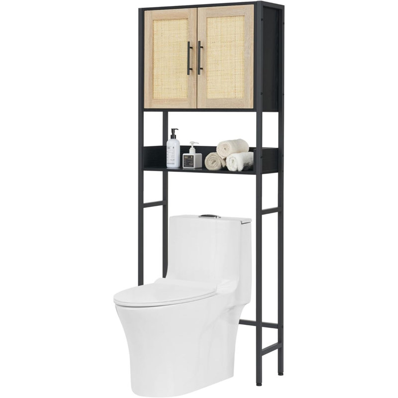 Rangement pour salle de bain Gallott, Noir, noir, noir, noir