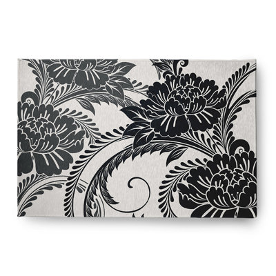 Chenille Floral Indoor Rug