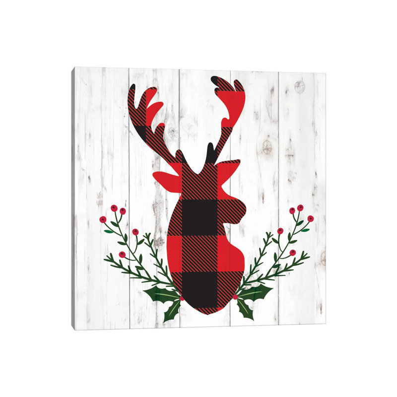 Cozy Christmas Cabin II by Louise Allen - Wrapped Canvas Print, 30.48 cm H x 30.48 cm W