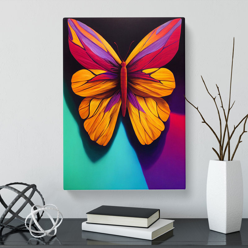 Butterfly - Wrapped Canvas, 76cm H x 50cm W x 3cm D