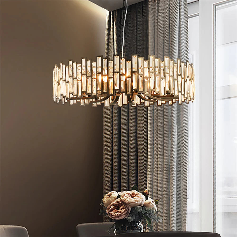 Light deals drum chandelier