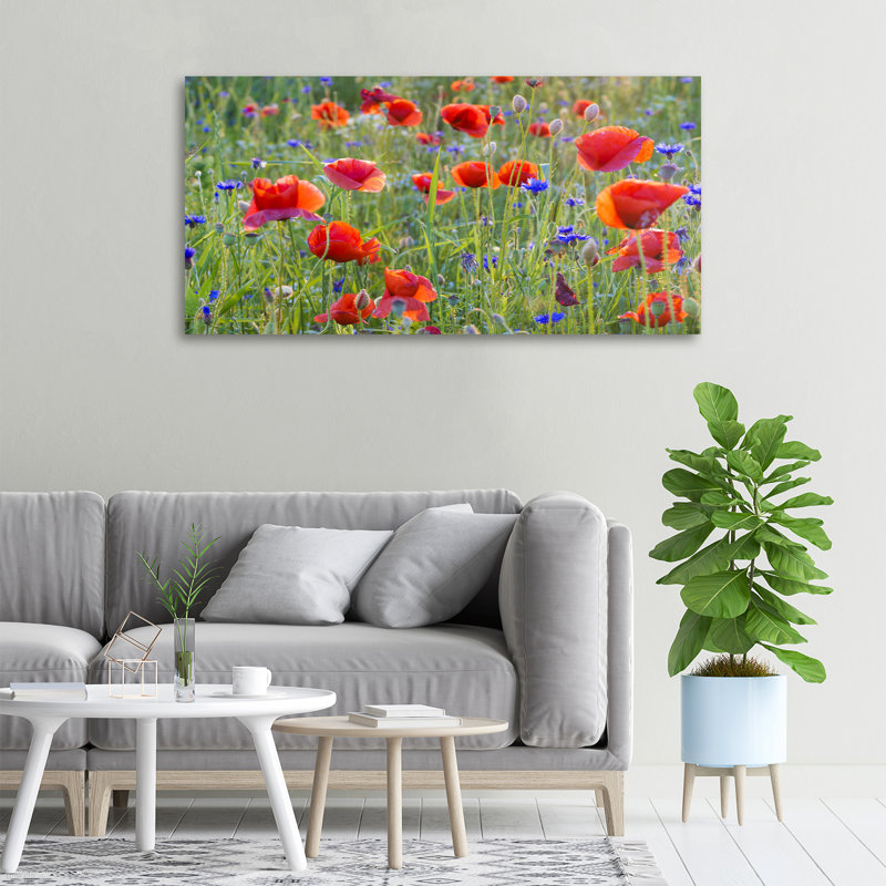 Field Flowers - Wrapped Canvas Print