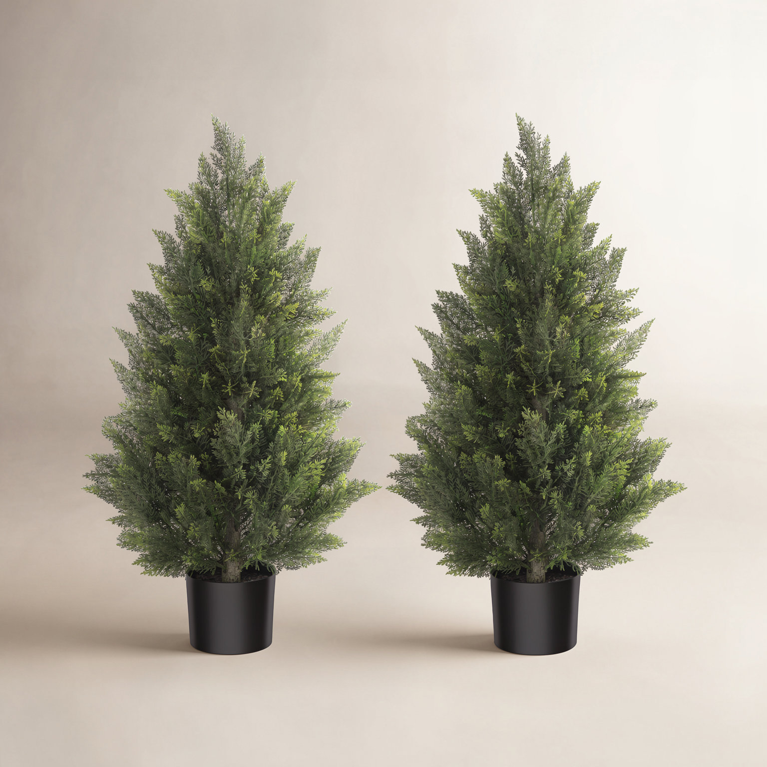 Cedar Tree in Pot, 35.4" H X 17.7" W X 17.7" D