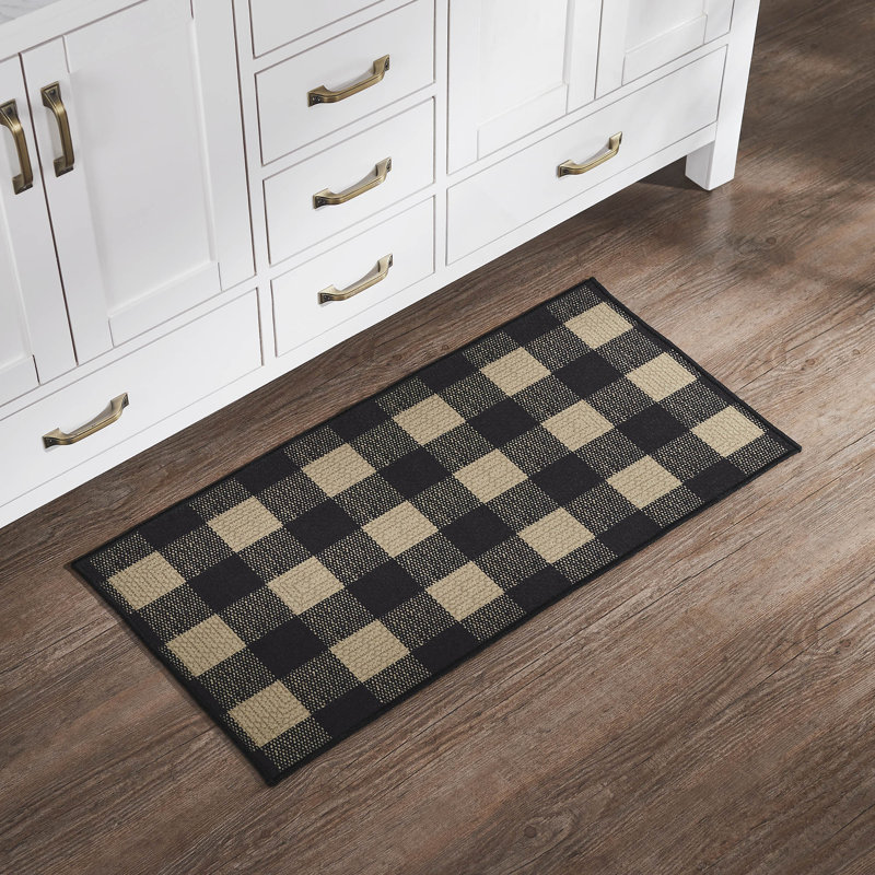 Tapis intérieur / extérieur en polyester tissé à plat Berenguela, Tapis de couloir 1 pi 5 po x 3 pi