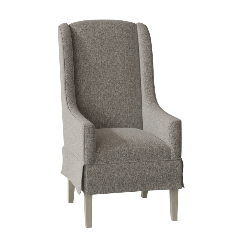 Fauteuil à oreilles rembourré Reed, 9508 fumée, Noisette