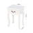 Elegant White Nightstand With Private Compartment - Keep Items Secure Modern Storage Table Blend Function And Style