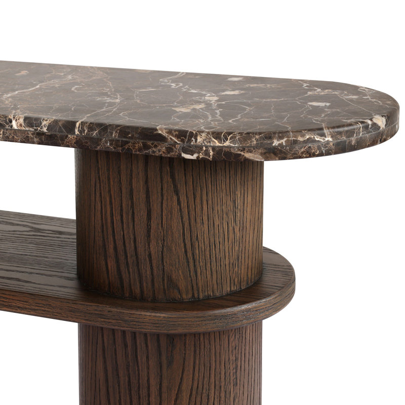 Serova 65'' W Marble Console Table