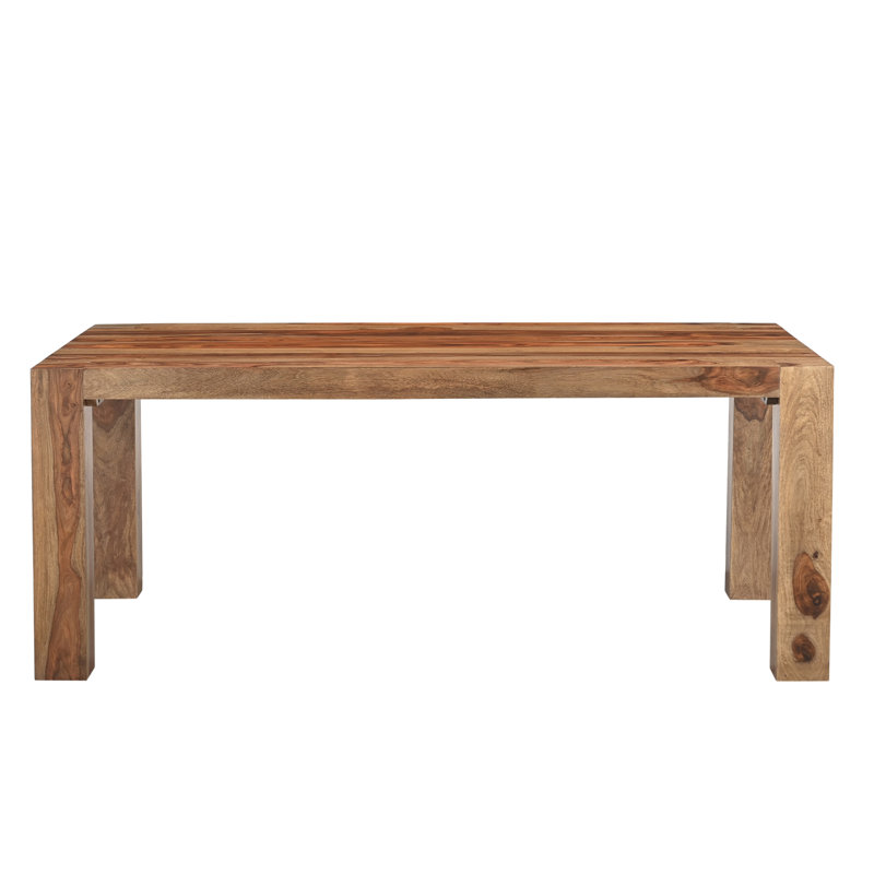 Haleh Solid Wood Dining Table, Brown