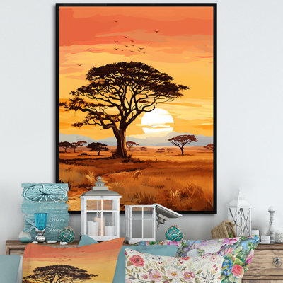 " African Tree Ambiance Savana "