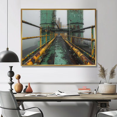 «Monocrhome», impression d'art mural gris et vert