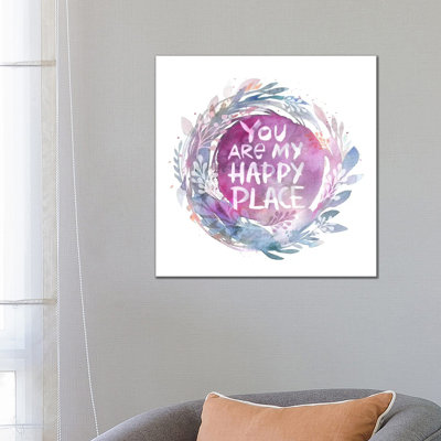 You Are My Happy Place by Stephanie Corfee - Wrapped Canvas Gallery-Wrapped Canvas Giclée