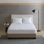 Protège-matelas matelassé en coton percale blanc matelassé