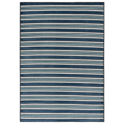 Tapis rayé Cabana 406 pour intérieur/extérieur