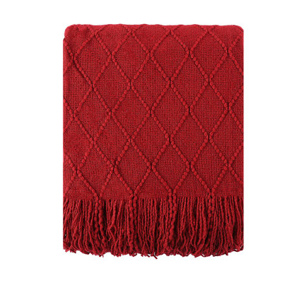 Jeté pour canapé, jeté uni pour la décoration intérieure, jeté en tricot pour lit, 50 po x 60 po