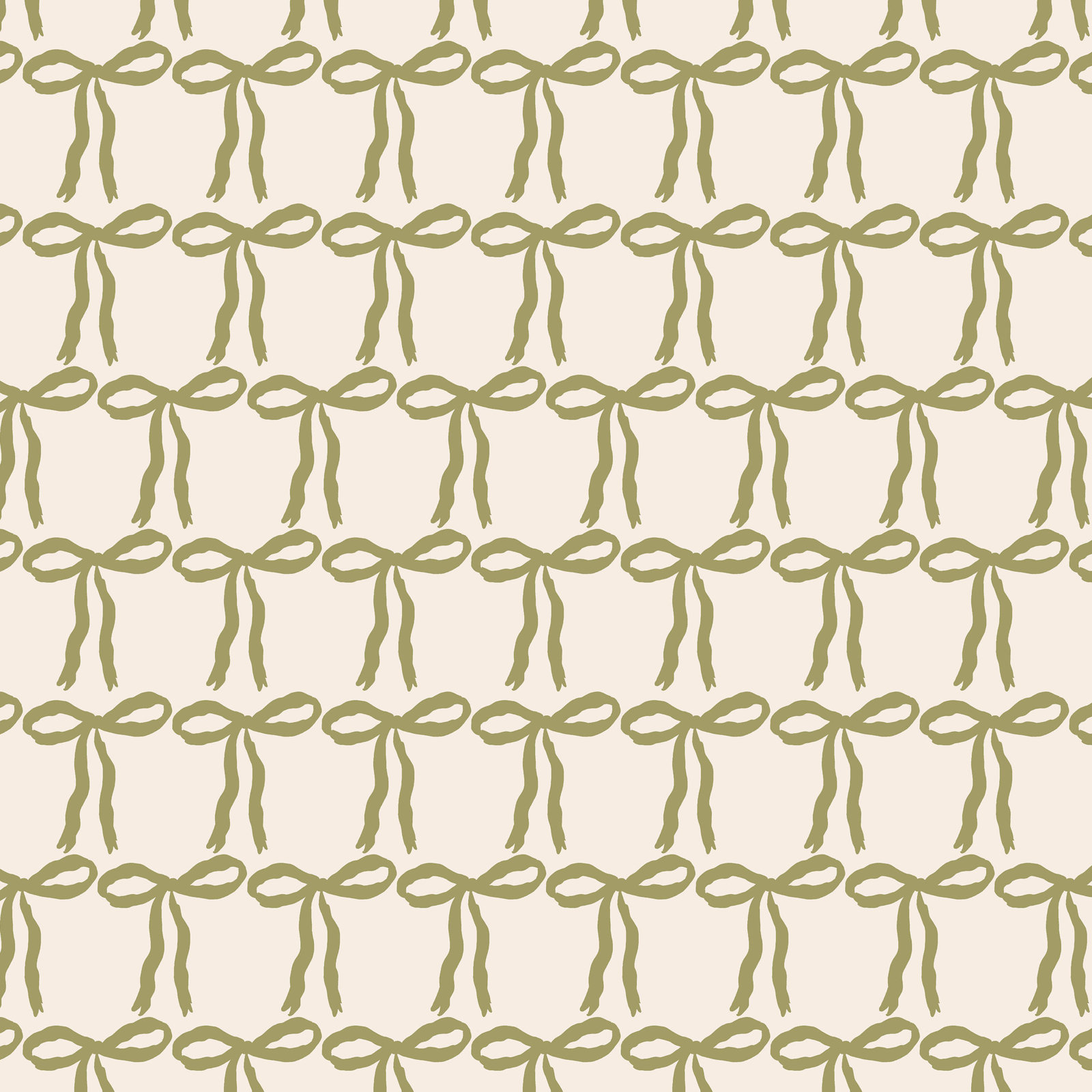 Sawyer Upholstered Platform Bed, Full, Dainty Bows Sage