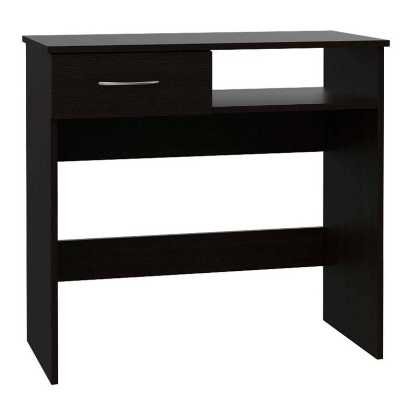 32" Black Computer Desk Desk And Bookshelf Set