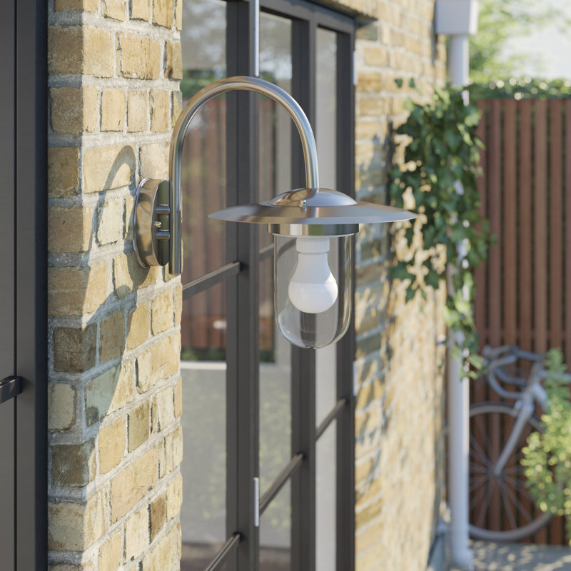 Belvoir Silver/Transparent Outdoor Barn Light