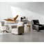 Fauteuil d'appoint pivotant moderne pour adultes, fauteuil en tonneau avec base en bois et sièges d'appoint-614442388