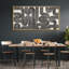«Geometric Line Abstract Geometric Infinity Loop Shapes», reproduction encadrée sur toile-98042007-111665122