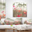Coussin Red Poppy Flowers Meadow