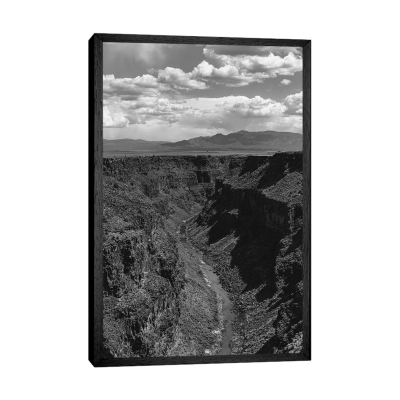 Rio Grande Gorge IV by Bethany Young - Print on Canvas, 152.4cm H x 101.6cm W x 3.81cm D, Black Framed