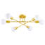 6-Light Black Adjustable Modern Sputnik Chandelier for Dining Room-898978544