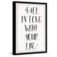 «Fall in Love With Your Life II» par Marmont Hill - reproduction d'art textuel sur papier encadré-1050355693