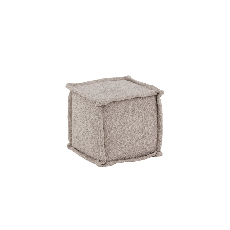 Islip 40cm Wide Square Footstool Ottoman, Light Grey