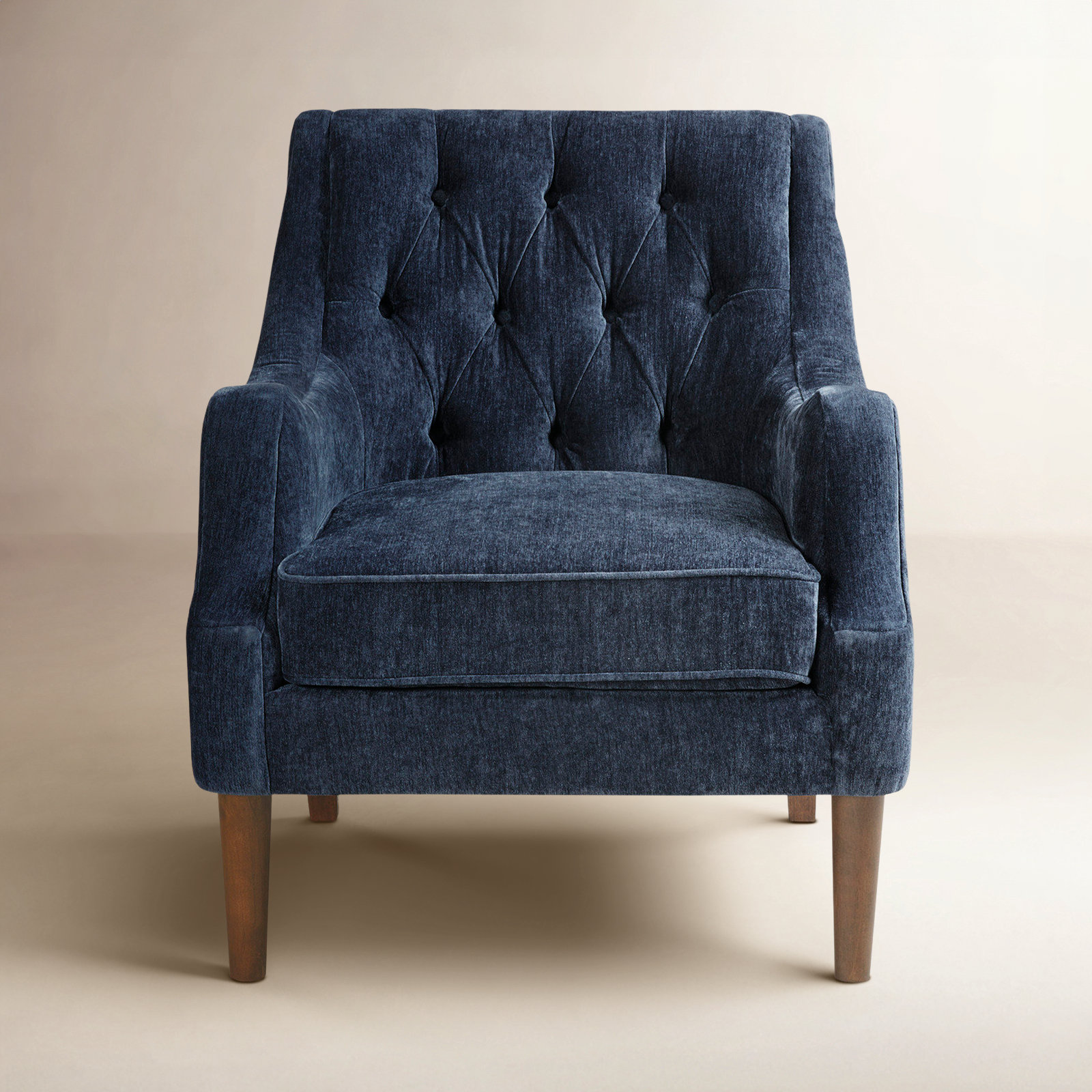 Anatonia Wingback Chair, Navy