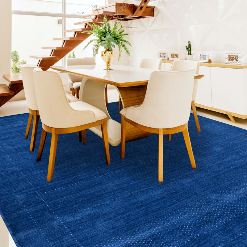 Area Rug in Blue, Rectangle 2' x 4'