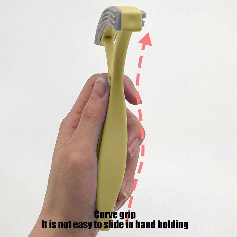 Outil de rasage à double face pour peigne pour chien 5,7 x 4,9 po, jaune, Jaune