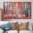 Toile avec cadre flottant brun