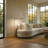 Leaf 53 in. Industrial Vintage Gold Floor Lamp with Metal Shade and 3-Way Dimming Options, Integrated LED-2686922
