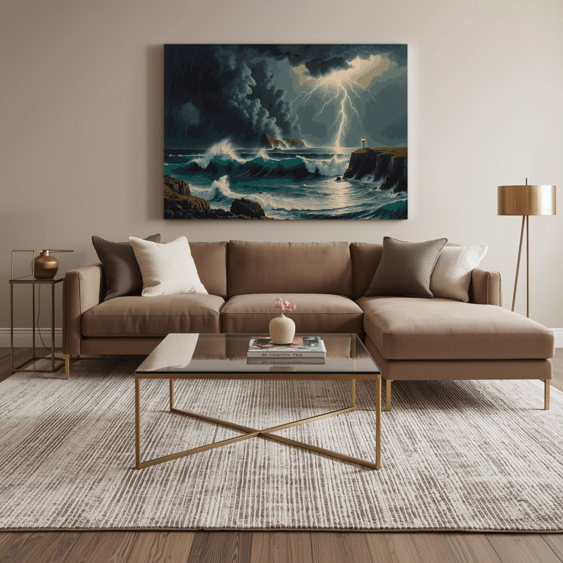 Art mural sur toile Coastal Storm Season, H 20 po x l 30 po