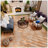 30 PCS Interlocking Deck Tiles Striped Pattern, 12/