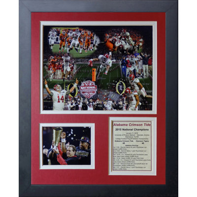 2015 Alabama Championship Collage Framed Memorabilia